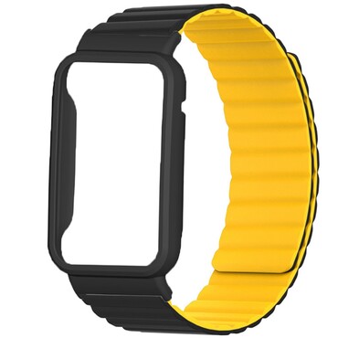 Magnetni remen s maskom  za sat  Xiaomi Mi Band 7 Pro - yellow black