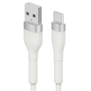 USB-A u USB-C kabel za punjenje i prijenos podataka Ringke "Pastel" 12W - 1.2 m - bijeli