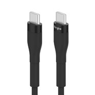 USB-C u USB-C kabel za punjenje i prijenos podataka Ringke "Pastel" 60W - 1.2 m - crni