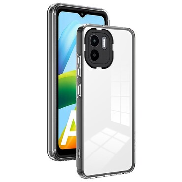 Hibridna maska "Crystal Bumper" s ugrađenom zaštitom zadnje kamere za Xiaomi Redmi A1 / Redmi A2 - metallic black