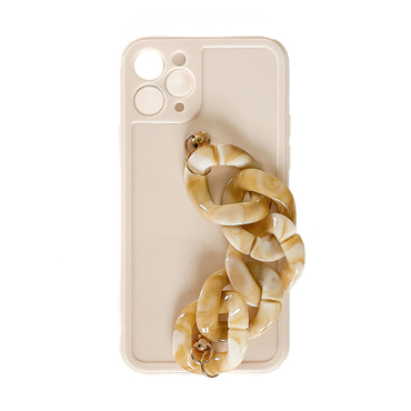 Silikonska maska za iPhone 12 Pro Max "Vanilla" s narukvicom za prenošenje