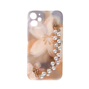 Silikonska maska za iPhone 12 "Caramel Pearl"  s narukvicom za prenošenje