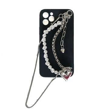 Silikonska maska za iPhone 12 Pro Max "Multi Chain" s narukvicom za prenošenje -