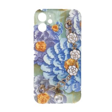 Silikonska maska za iPhone 12 "Flower Power" s narukvicom za prenošenje