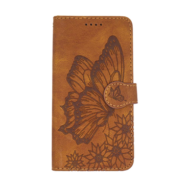Torbica "Butterfly Gem" za iPhone 12 Pro Max od umjetne kože - brown