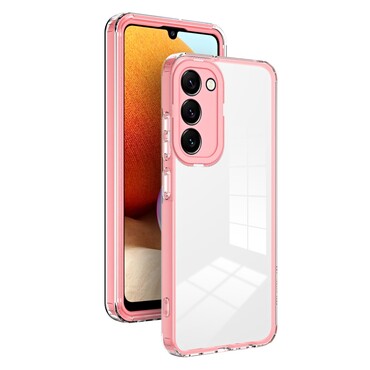 Hibridna maska "Crystal Bumper" sa ugrađenom zaštitom za stražnju kameru za Samsung Galaxy S23 Plus - metallic pink Hibridna maska "Crystal Bumper" sa ugrađenom zaštitom za stražnju kameru za Samsung Galaxy S23 Plus - metallic pink
