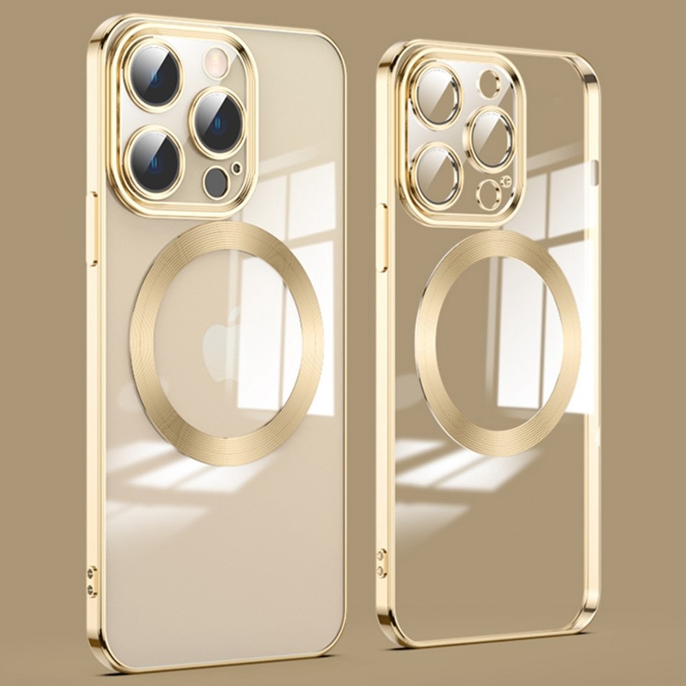 Hibridna maska "MagProtect" sa zaštitom zadnje kamere i magnetom MagSafe za iPhone 12 Pro Max - gold