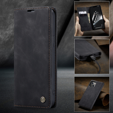 Torbica CaseMe MagFlip za iPhone 14 Plus s najvišom razinom zaštite i samostalnim magnetnim zatvaranjem - smooth black Torbica CaseMe MagFlip za iPhone 14 Plus s najvišom razinom zaštite i samostalnim magnetnim zatvaranjem - smooth black