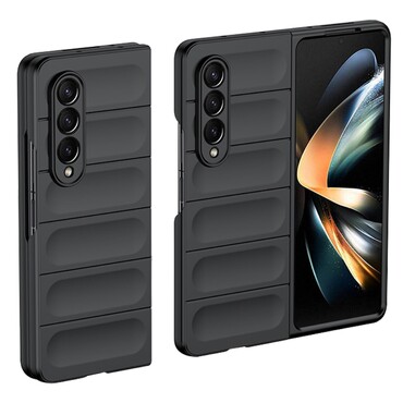 Robusna maska "Waves" za Samsung Galaxy Z Fold4 - crna