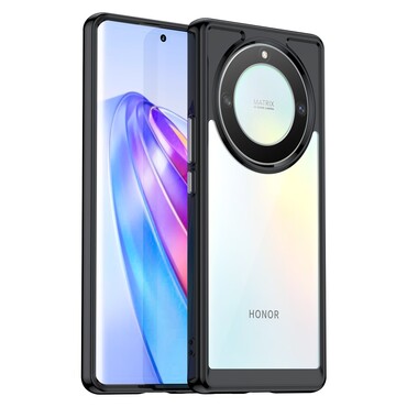Hibridna maska "Frame Shield" za Huawei Honor Magic5 Lite 5G - crna