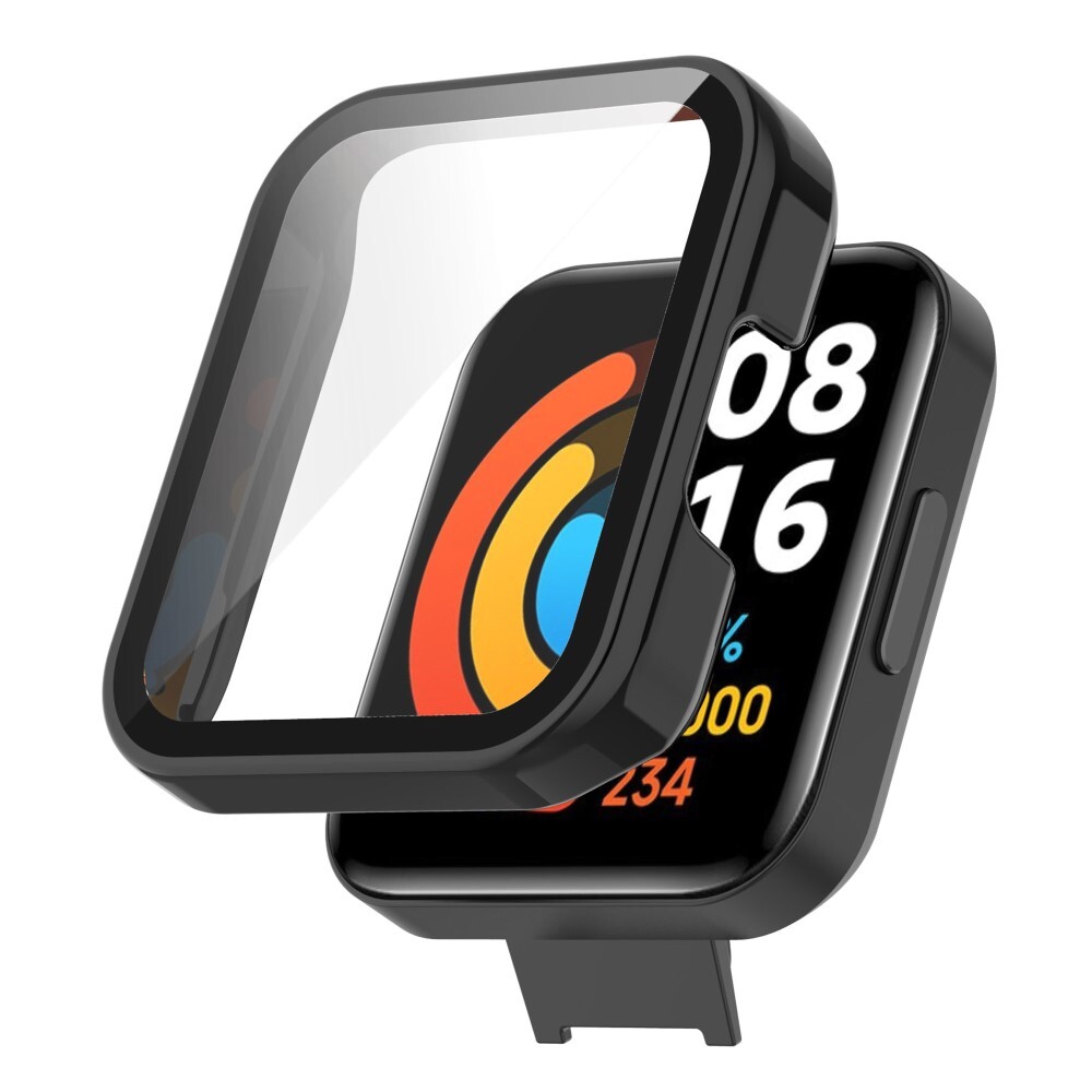 Tvrda TPU maska sa zaštitnim staklom za Xiaomi Redmi Watch 2 Lite - crna