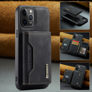Maska za iPhone 12 / iPhone 12 Pro CaseMe DG.MING MAG s magnetnim novčanikom - pulse black