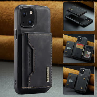 Maska za iPhone 13 CaseMe DG.MING MAG s magnetnim novčanikom - pulse black