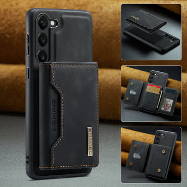 Maska za Samsung Galaxy S23 Plus CaseMe DG.MING MAG s magnetnim novčanikom - pulse black Maska za Samsung Galaxy S23 Plus CaseMe DG.MING MAG s magnetnim novčanikom - pulse black