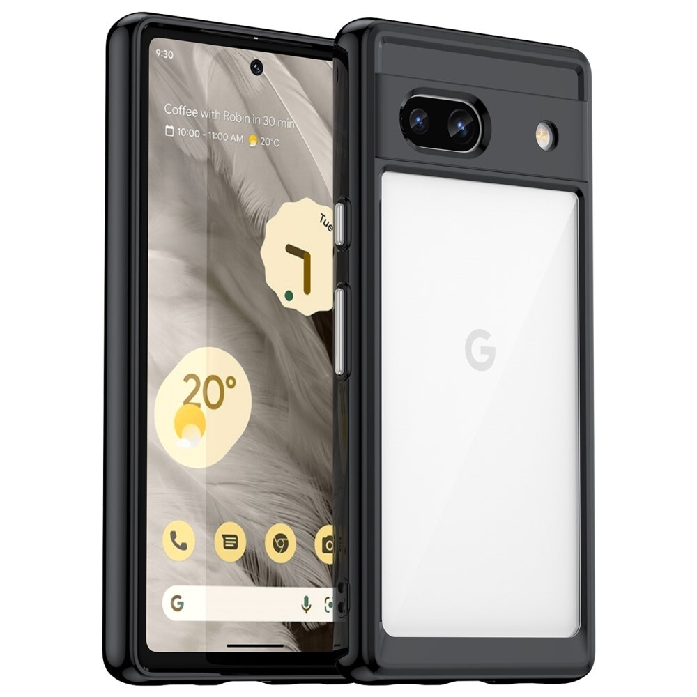 Hibridna maska "Frame Shield" za Google Pixel 7a - crna