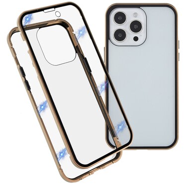 Magnetna Full-body maska "Stronghold" za iPhone 15 Pro Max - zlatna