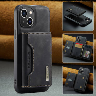 Maska  za iPhone 15 CaseMe DG.MING MAG s magnetnim novčanikom - pulse black
