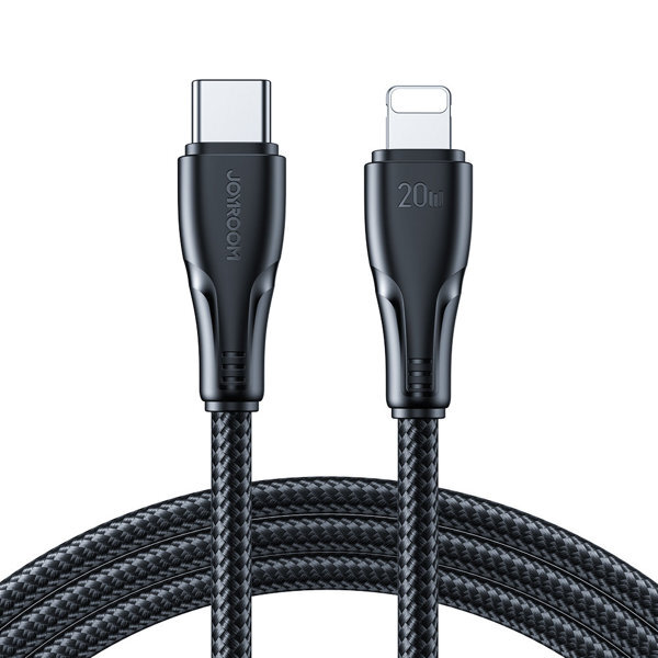 USB-C u Lightning kabel Joyroom "Nylon" 20W - 1.2 m - crni