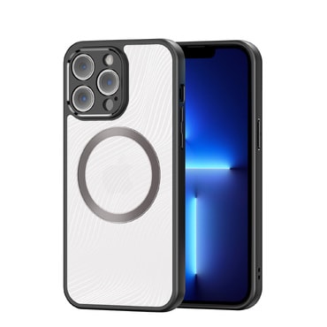 Premium maska "Aimo Mag" za iPhone 13 Pro Max s magnetom za bežično punjenje MagSafe - prozirna