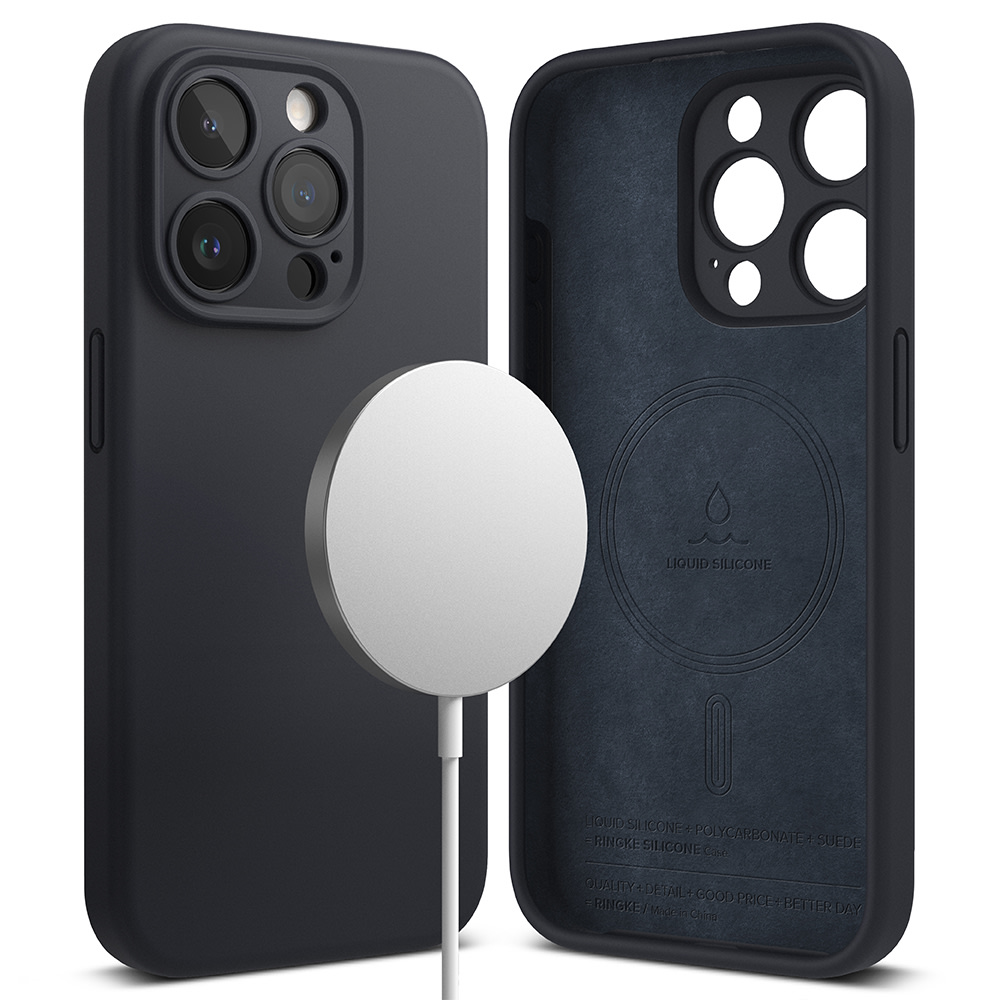 Maska Ringke "Silicone Magnetic" za iPhone 15 Pro Max - deep blue