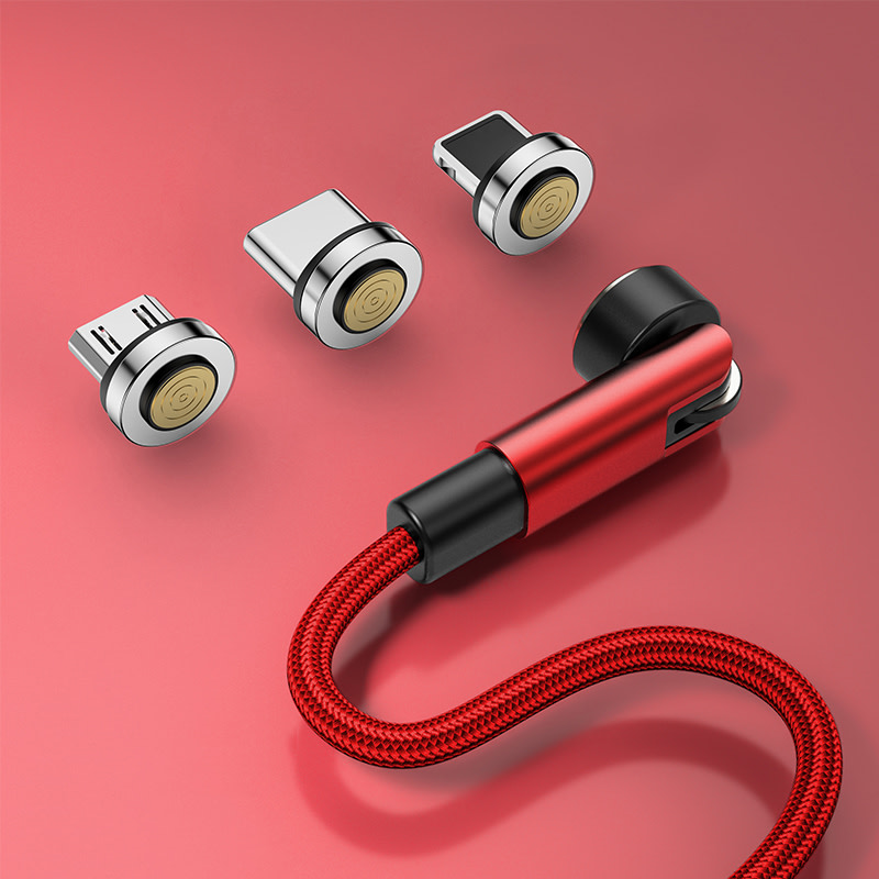 Magnetni kabel iMAG Pro s 3 magnetne glave- 2 m - ruby red