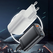 Zidni punjač ChargeNest 65W za brzo punjenje 3 uređaja odjednom - nimbus white Zidni punjač ChargeNest 65W za brzo punjenje 3 uređaja odjednom - nimbus white