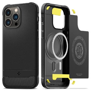 Maska Spigen "Rugged Armor MagFit" za iPhone 15 Pro Max - matte black