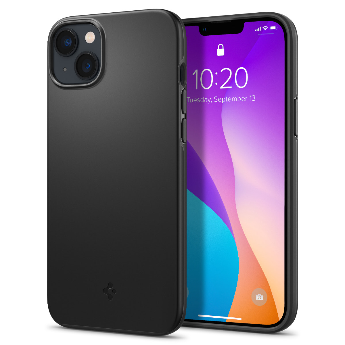 Maska Spigen "Thin Fit" za iPhone 15 - black