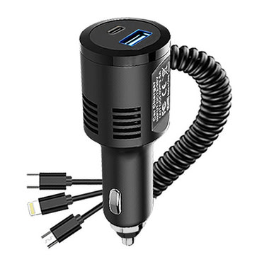 Autopunjač VoltLinq - Univerzalno rješenje za brzo punjenje u autu ili kombiju - black