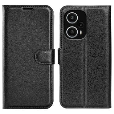 Torbica "Litchi" za Xiaomi Poco F5 -crna
