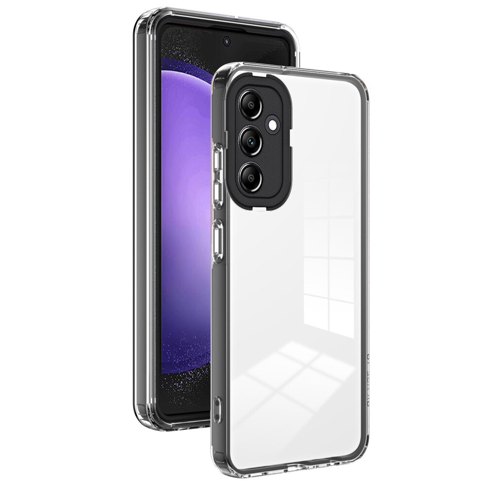 Hibridna maska "Crystal Bumper" s ugrađenom zaštitom zadnje kamere za Samsung Galaxy S23 FE - metallic black