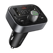 Fm transmitter + autopunjač za 3 uređaja Baseus "Granduo Pro" 2x USB-A i 1x USB-C 35W
