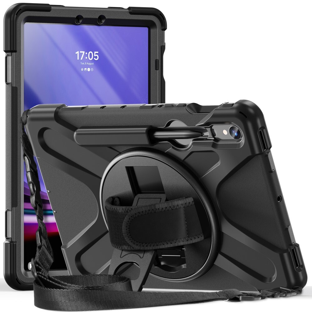 Hibridna TPu maska "Endure" za Samsung Galaxy Tab S7 / Tab S8 / Tab S9 / Tab S9 FE - crna