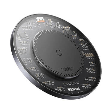 Postaja za punjenje Baseus "Simple 2" 15W Fast Charge sa FOD zaštitom - prozirna