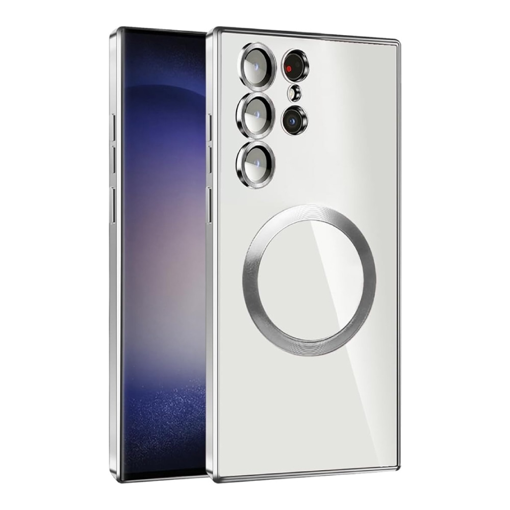 Hibridna maska "MagProtect" sa zaštitom zadnje kamere i magnetima MagSafe za Samsung Galaxy S22 Plus - silver