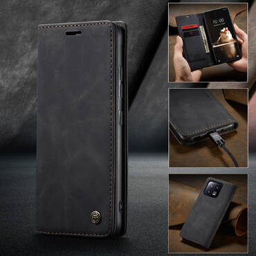 Torbica CaseMe MagFlip za Honor 90 s najvišom razinom zaštite i samostalnim magnetnim zatvaranjem - smooth black