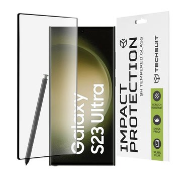 Premium 3D Full Body zaštitno staklo "Techsuit" za Samsung Galaxy S23 Ultra - crno