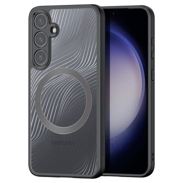 Premium maska "Aimo Mag" za Samsung Galaxy S24 Plus s magnetom za bežično punjenje MagSafe - prozirna