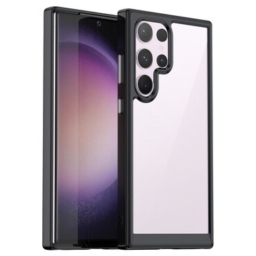 Hibridna maska "Frame Shield" za Samsung Galaxy S24 Ultra - crna