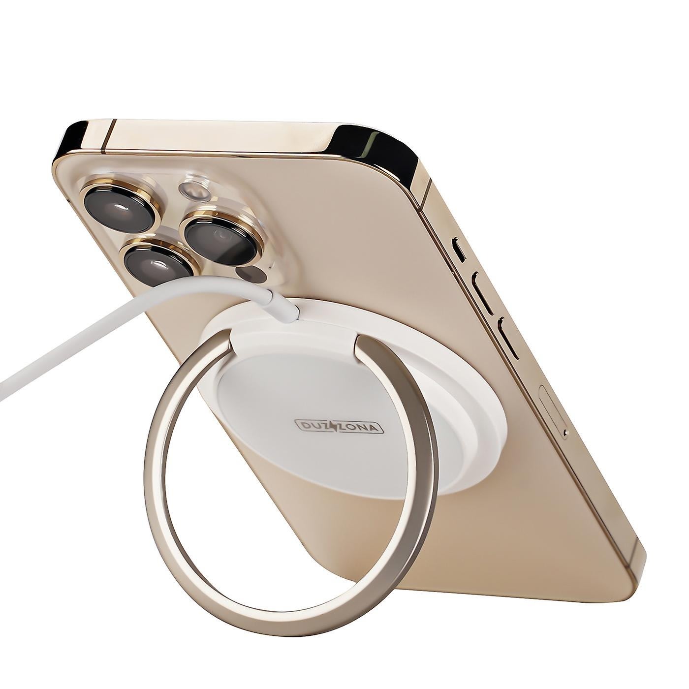 Postaja za punjenje "Duzzona W1" 15W  za bežično magnetno punjenje telefona s MagSafe tehnologinom sa sklopivim stalkom - bijela