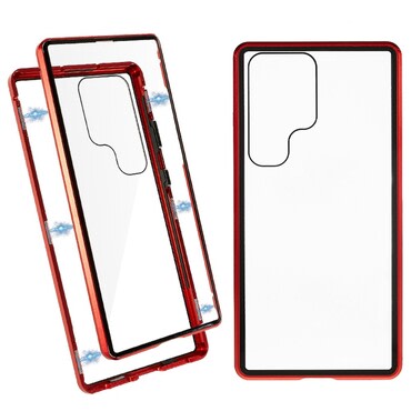 Magnetna Full-body maska "Stronghold" za Samsung Galaxy S24 Ultra - crvena