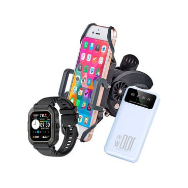 Alpha Rider paket za dečke: pametni sat, držač za bicikl i power bank