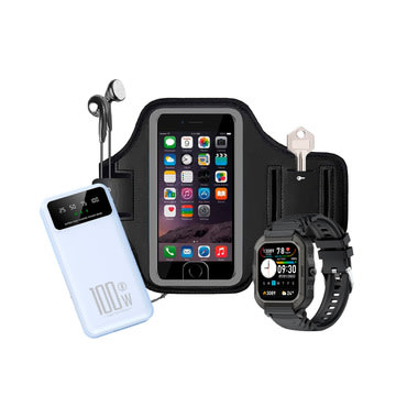 Workout Warrior paket: pametni sat, power bank i sportska torbica