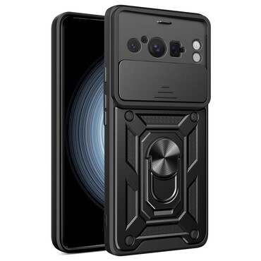Robusna maska MaX-Armor s obručem, metalnom pločicom i zaštitom zadnjih kamera za Google Pixel 8 Pro - army black