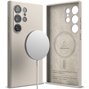 Maska Ringke "Silicone Magnetic" za Samsung Galaxy S24 Ultra - stone
