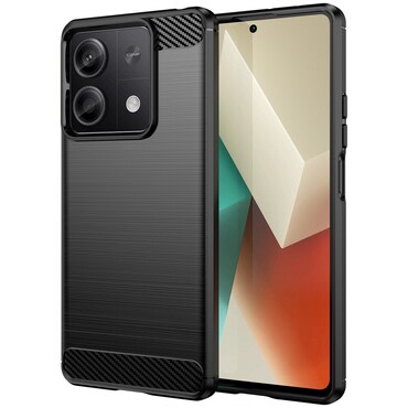 TPU gel maska "Brushed Carbon" za Xiaomi Redmi Note 13 5G - crna