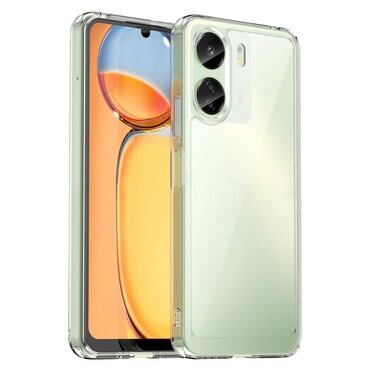 Hibridna maska "Frame Shield" za Xiaomi Redmi 13C 4G / Poco C65 - prozirna