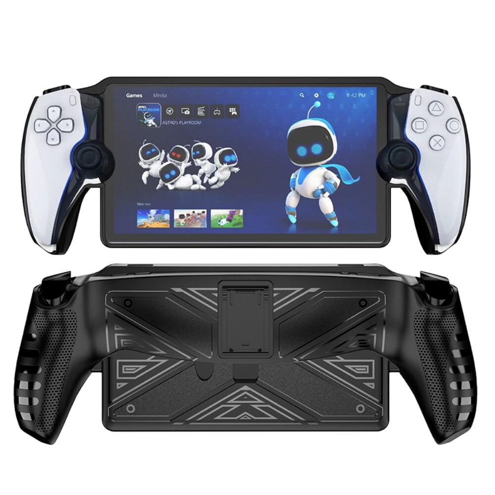 Robusna maska sa stalkom i potpunom zaštitom cijelog uređaja "Impact" za PlayStation Portal – crna
