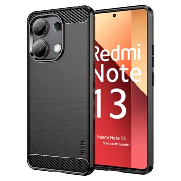 TPU gel maska "Brushed Carbon" za Xiaomi Redmi Note 13 4G - crna TPU gel maska "Brushed Carbon" za Xiaomi Redmi Note 13 4G - crna