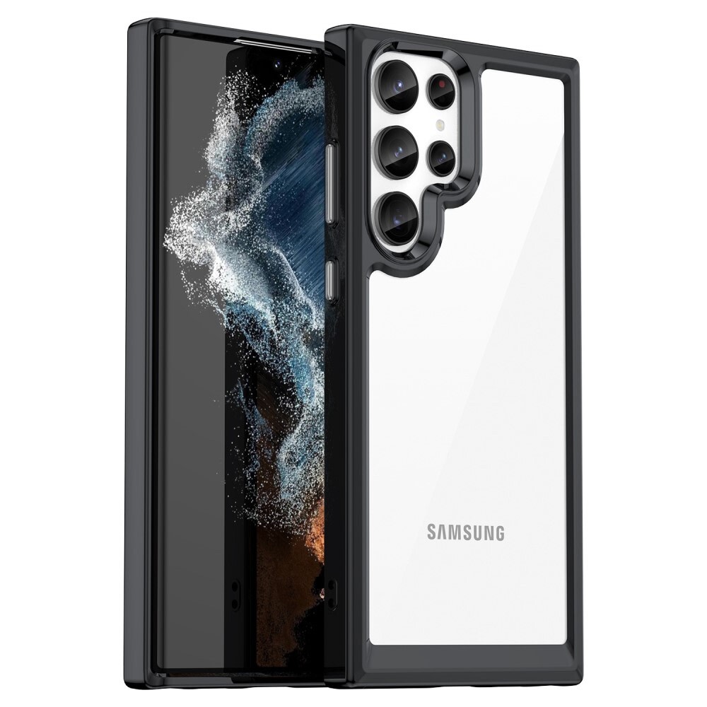 Hibridna maska "Frame Shield" za Samsung Galaxy S23 Ultra - crna